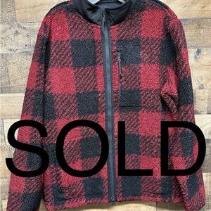 Vineyard Vines Red and Black Plaid Jacket